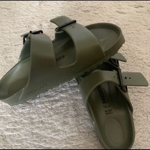 Birkenstock rubber sandals